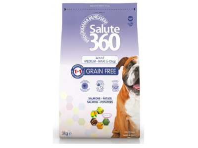 Salute dog Grain Free losos+bramb.med/max 12Kg